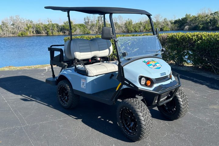 a car parked on the side of a road